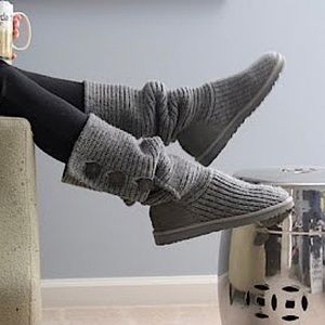 UGG Classic Cardy Tall Knit Knee Boots Size 7 NWOT
